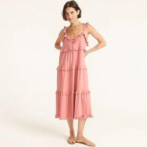 J Crew long tiered dress